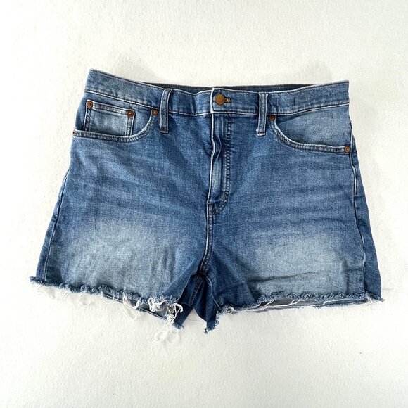 Madewell Pants - SOLD MADEWELL Womens Size 32 High Rise Denim Jean Shorts Magic Pockets